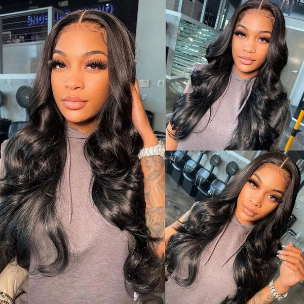 Body Wave Full Lace Invisible Single Knots Pre-plucked Hairline Human Hair Lace Wig [FLW02]