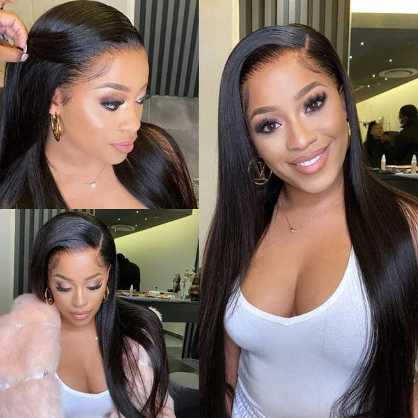 Silky Straight Full Lace Pre-plucked Hairline Human Hair Skin Melt Lace Wig