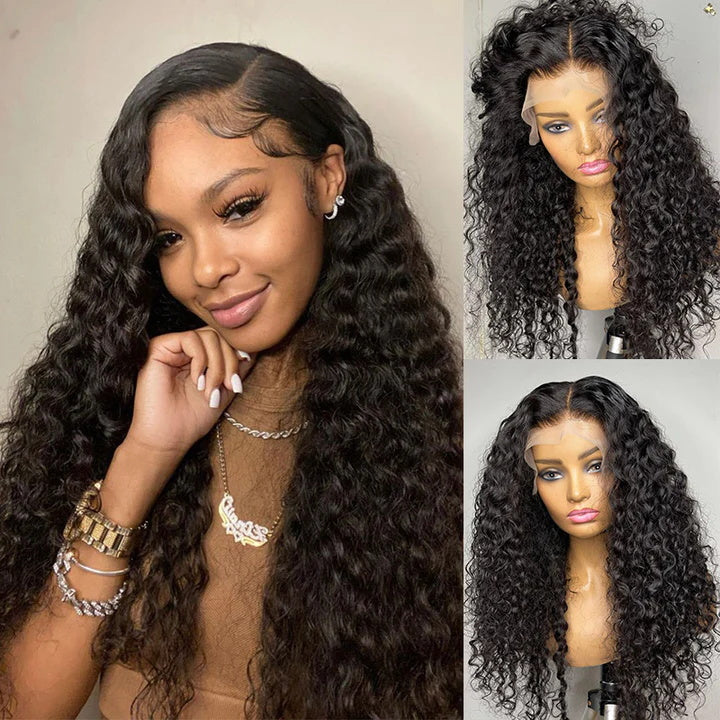 Water Wave Full Lace Pre-plucked Hairline Human Hair Skin Melt Lace Wig