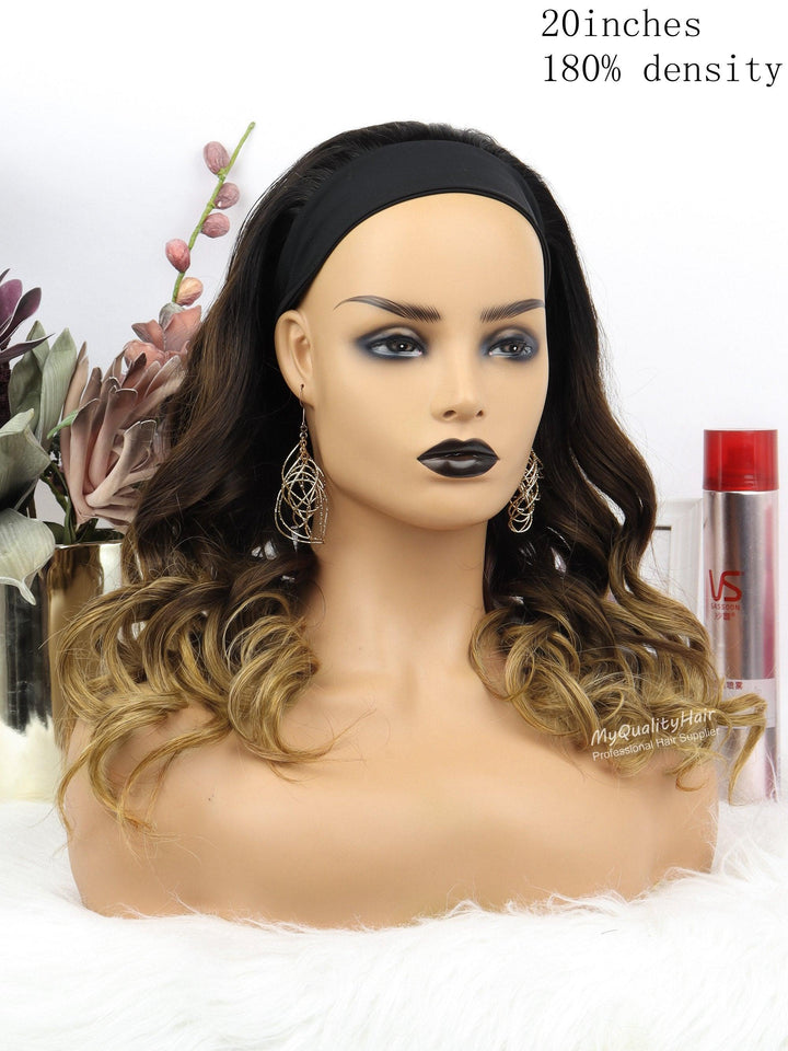 3T Ombre Color Headband Wigs Human Virgin Hair [HW38] - myqualityhair