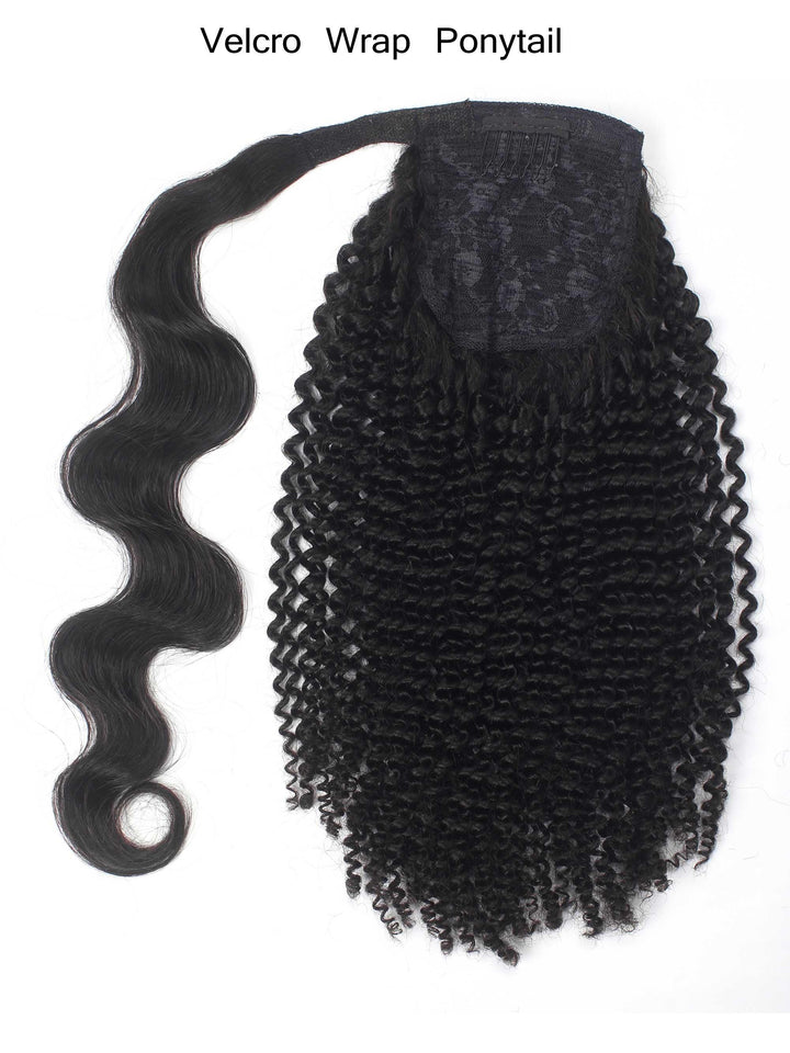 Afro Curly Ponytail Human Virgin Hair [P06] - myqualityhair