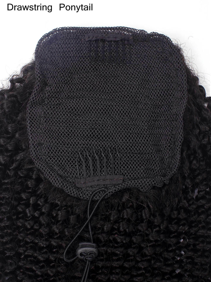 Afro Curly Ponytail Human Virgin Hair [P06] - myqualityhair
