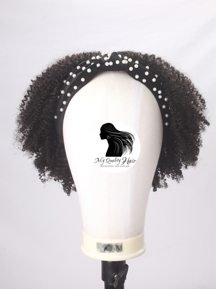 Afro Kinky Curly Half Wig Human Virgin Hair [H01] - myqualityhair