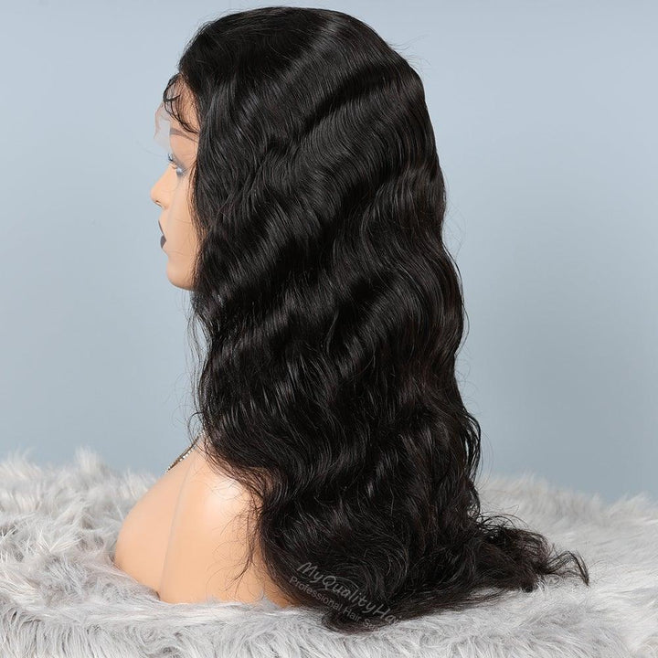 Body Wave 13X6 Glueless Lace Front Wig Indian Virgin Hair [LW02] - myqualityhair