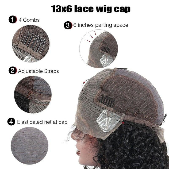 Body Wave 13X6 Glueless Lace Front Wig Indian Virgin Hair [LW02] - myqualityhair