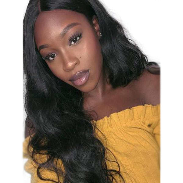 Body Wave 13X6 Glueless Lace Front Wig Indian Virgin Hair [LW02] - myqualityhair