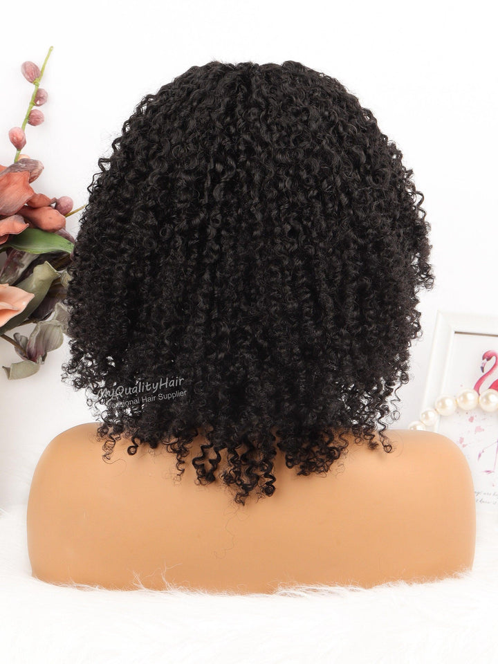 Coily Curly Glueless U Part Wig Indian Virgin Human Hair [UP06] - myqualityhair