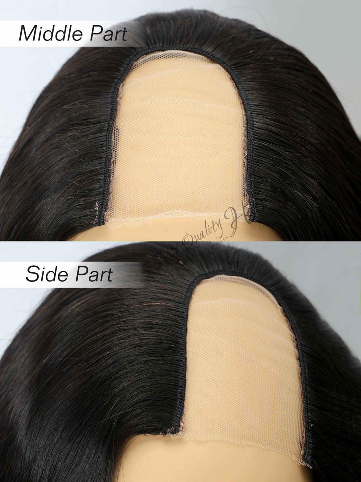 Coily Curly Glueless U Part Wig Indian Virgin Human Hair [UP06] - myqualityhair