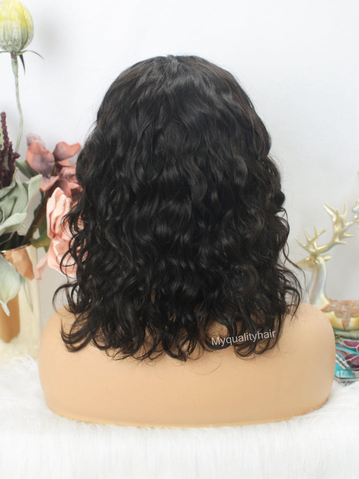 Headband Wig Wavy Bob Beginner Friendly Virgin Human Hair [HW05] - myqualityhair