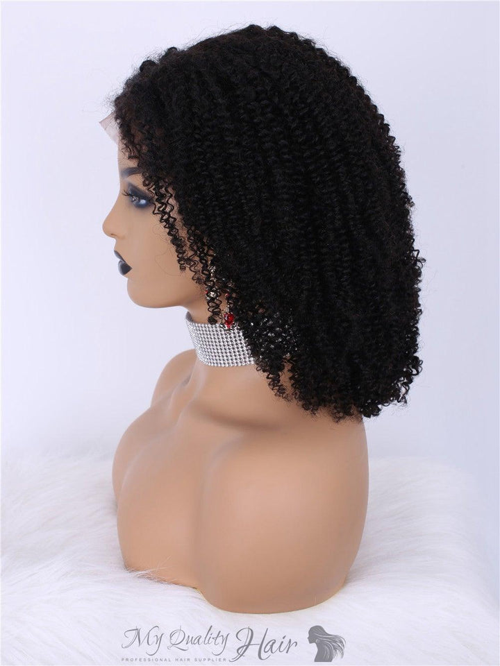 [JOY]-Afro Kinky Curly Glueless 13X6 Lace Front Wigs Human Virgin Hair[LW17] - myqualityhair