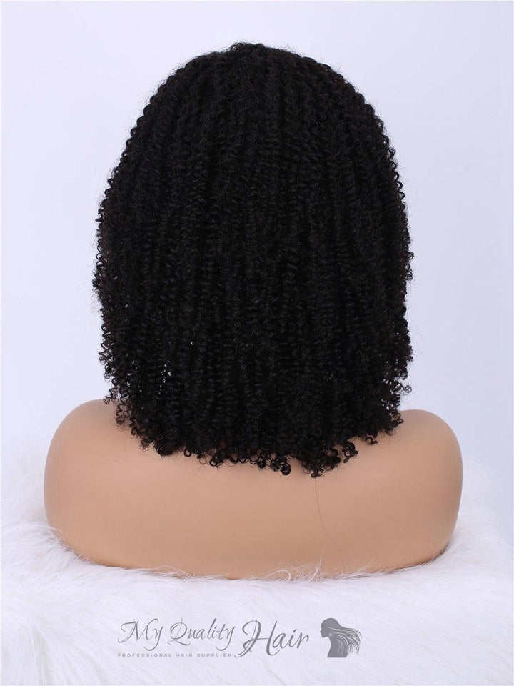 [JOY]-Afro Kinky Curly Glueless 13X6 Lace Front Wigs Human Virgin Hair[LW17] - myqualityhair