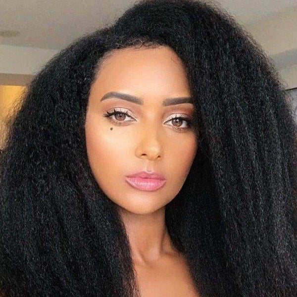 Kate No Leave Out No Lace No Gel Kinky Straight V Part Wigs Same Day Free Shipping Special Sale - myqualityhair