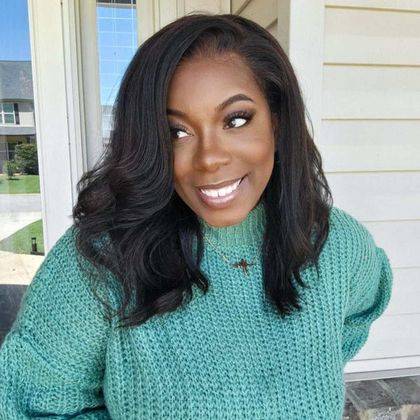 Kie RaShon Collection Diamond Lace Auto-Cap Yaki Straight 13x6 Lace Front Wig [DS04] - myqualityhair