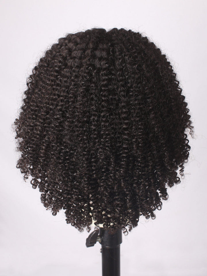 Kinky Curly Half Wig Human Virgin Hair [H02] - myqualityhair