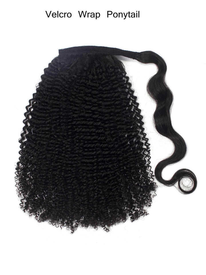 Kinky Curly Ponytail Human Virgin Hair [P03] - myqualityhair