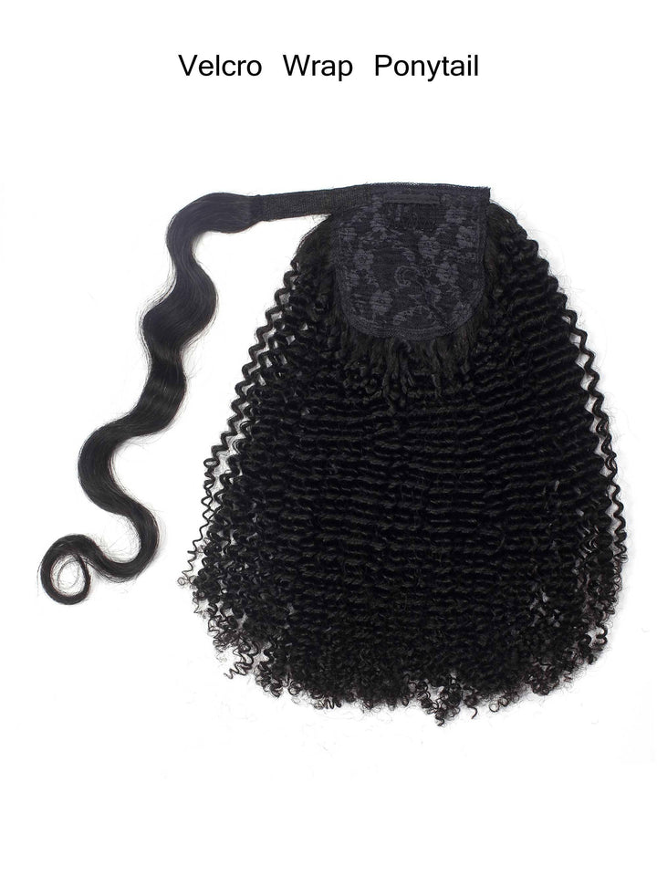 Kinky Curly Ponytail Human Virgin Hair [P03] - myqualityhair