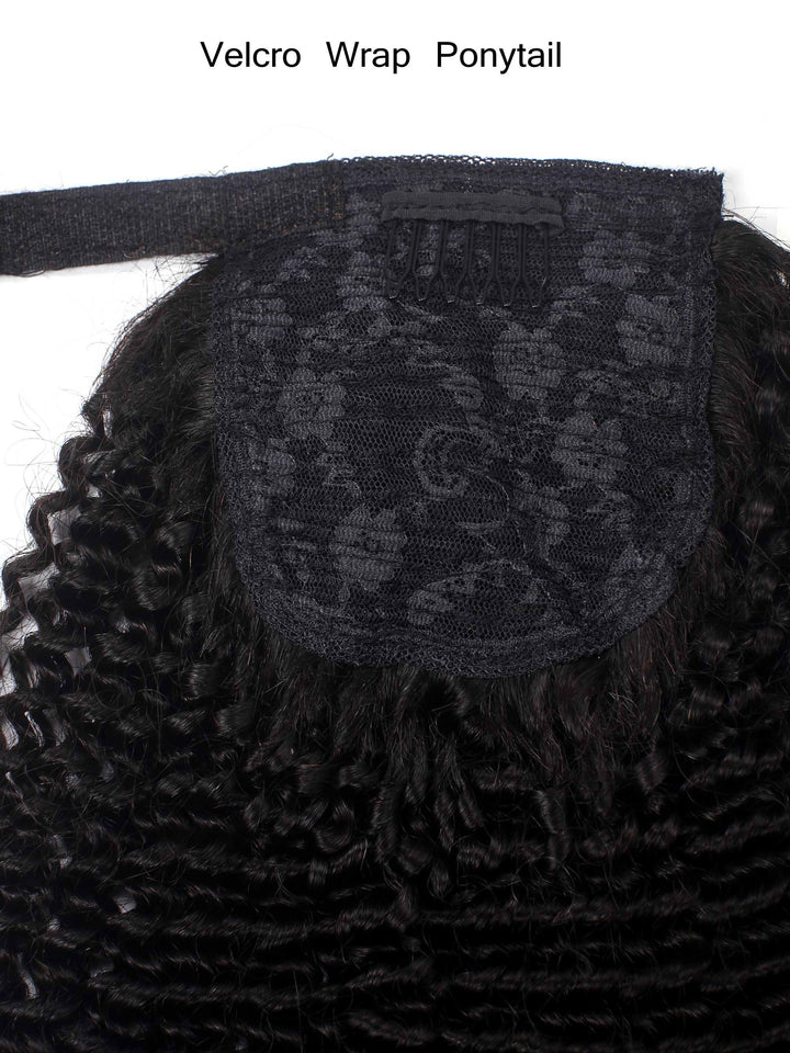 Kinky Curly Ponytail Human Virgin Hair [P03] - myqualityhair