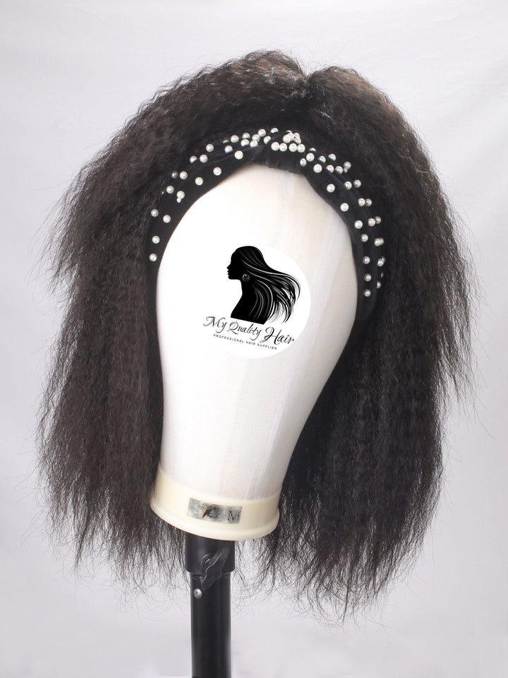 Kinky Straight Half Wig Human Virgin Hair [H03] - myqualityhair