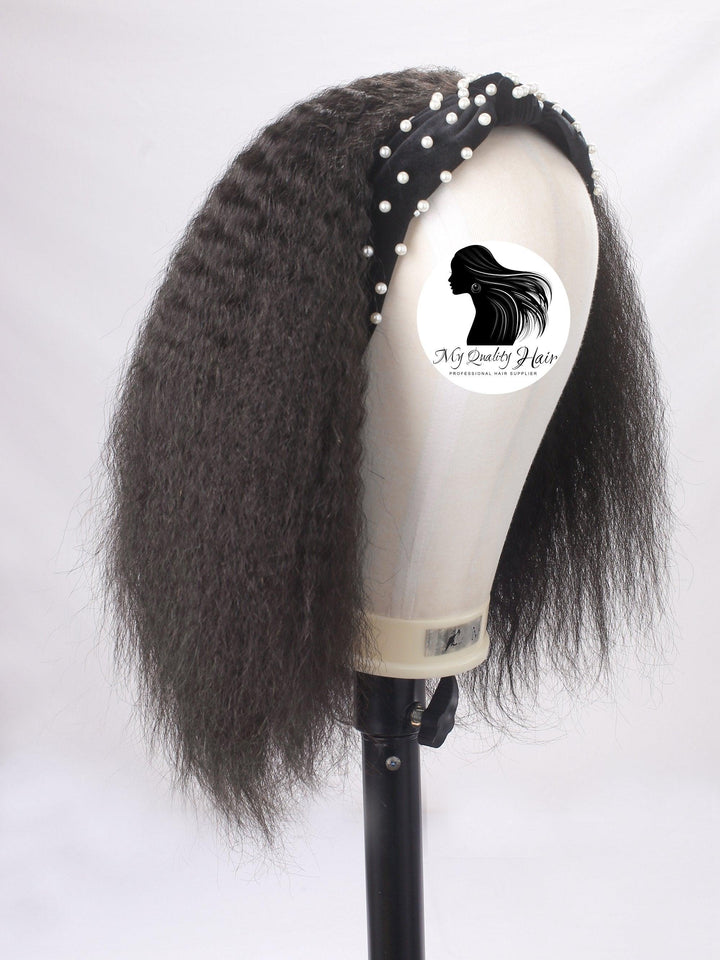 Kinky Straight Half Wig Human Virgin Hair [H03] - myqualityhair