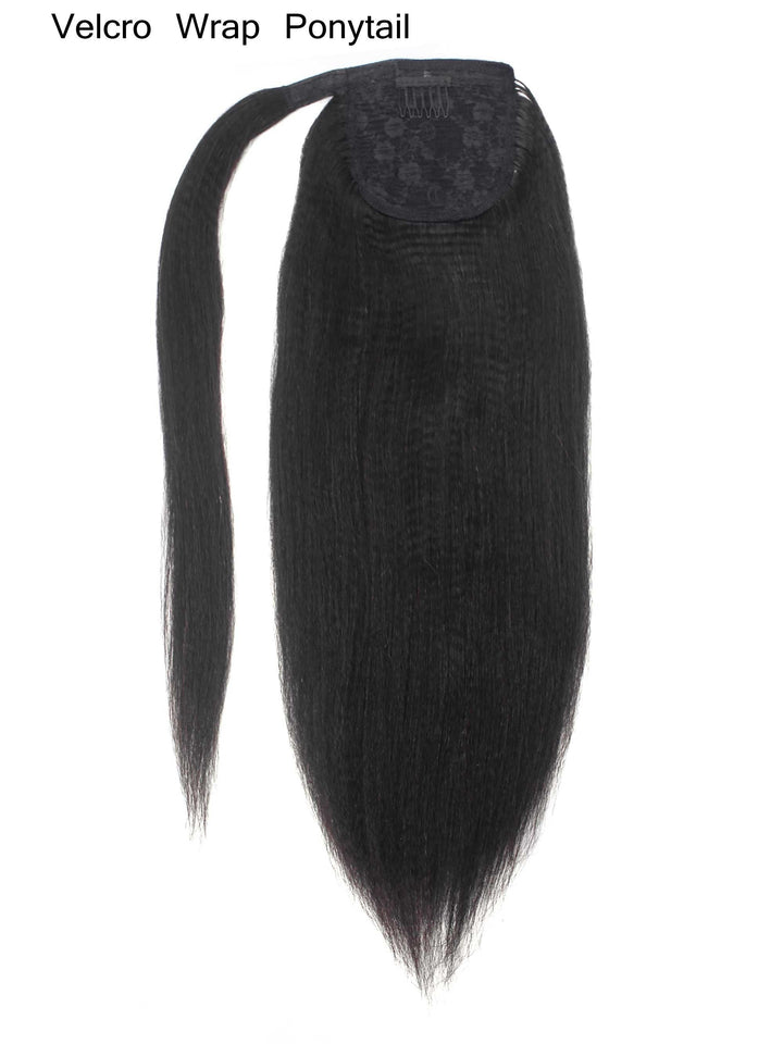 Light Yaki Ponytail Human Virgin Hair [P07] - myqualityhair
