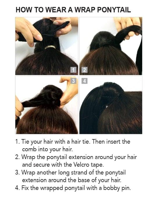 Light Yaki Ponytail Human Virgin Hair [P07] - myqualityhair