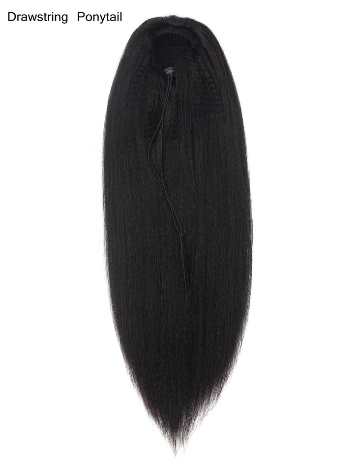 Light Yaki Ponytail Human Virgin Hair [P07] - myqualityhair