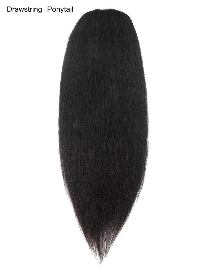 Light Yaki Ponytail Human Virgin Hair [P07] - myqualityhair