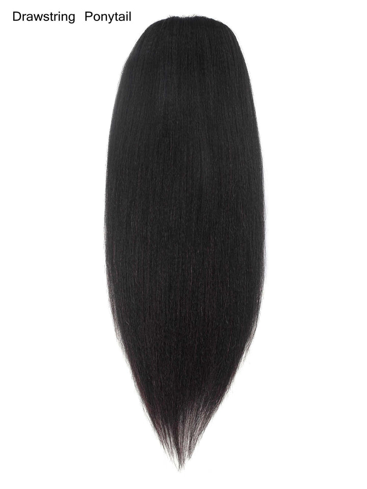Light Yaki Ponytail Human Virgin Hair [P07] - myqualityhair