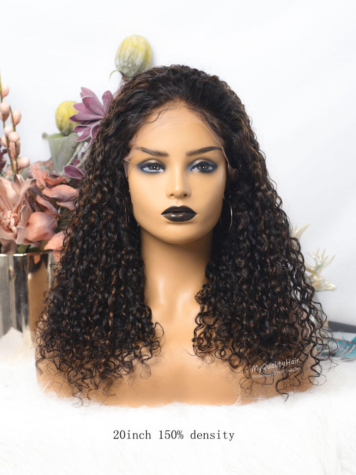 [MARIE]-Dip Mixed #30 Sexy Curly 13X6 Lace Front Wigs Human Virgin Hair[LW27] - myqualityhair