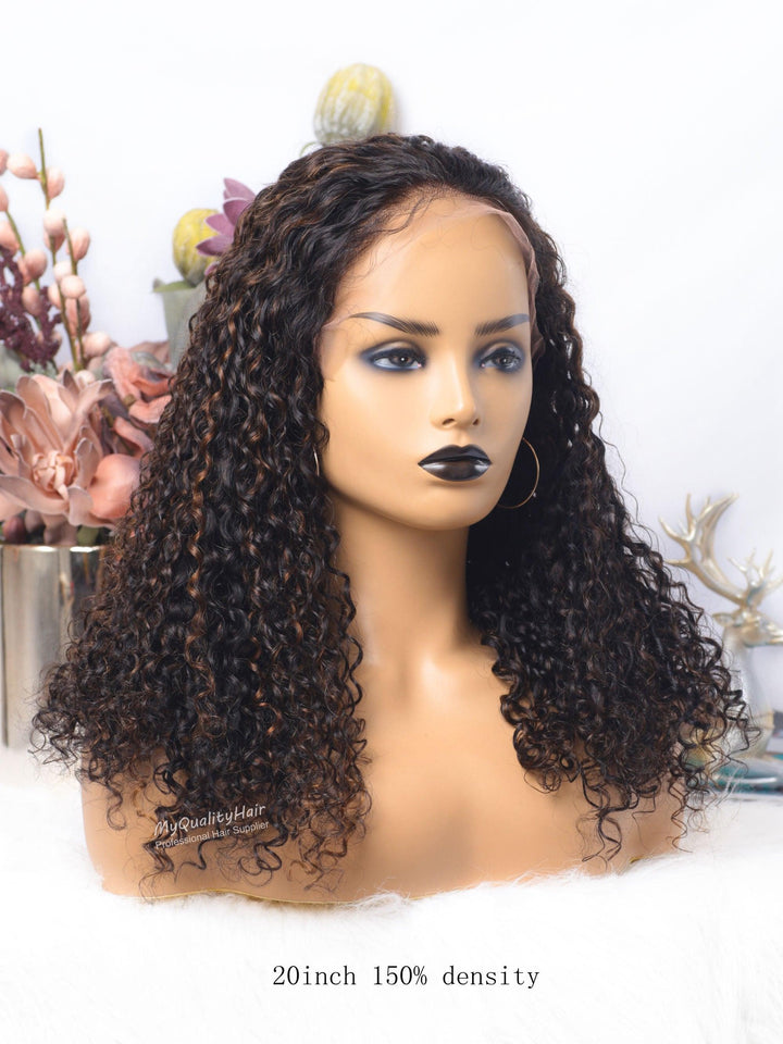 [MARIE]-Dip Mixed #30 Sexy Curly 13X6 Lace Front Wigs Human Virgin Hair[LW27] - myqualityhair