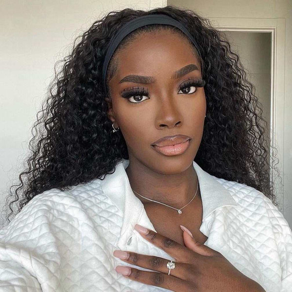 Mia Jerry Curly Beginner Friendly Virgin Human Hair Headband Wigs Same Day Free Shipping Special Sale - myqualityhair