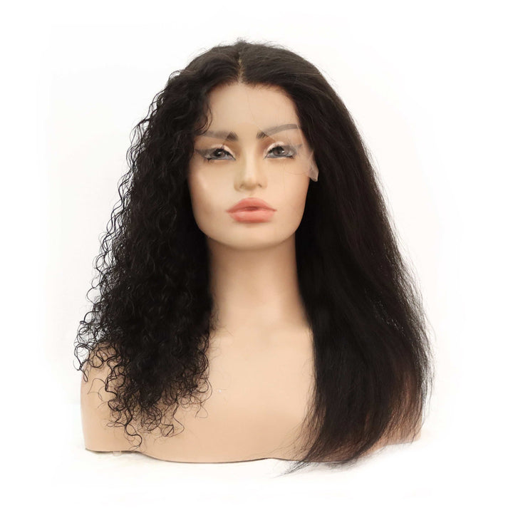 *NEW* 2 in 1 Texture Wet Wavy & Silky Straight Glueless 13x6 Lace Front Human Hair Wigs [LW50] - myqualityhair