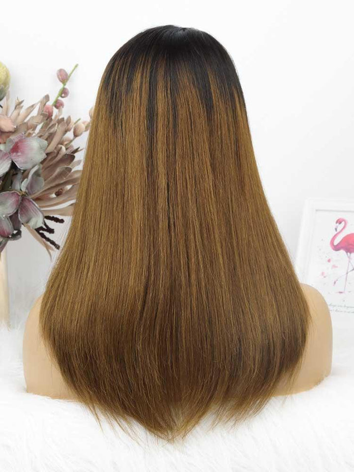 New Design-Face Framing Layers Glueless 13X6 Lace Front Human Hair Wigs [LW33] - myqualityhair