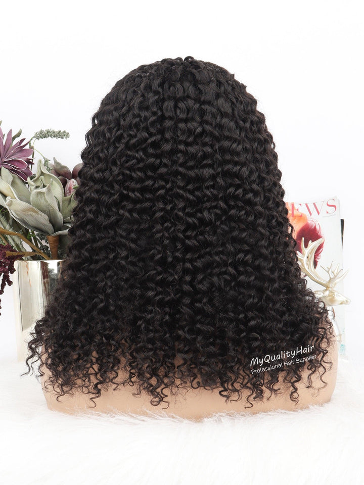 No.6 Curly Beginner Friendly Virgin Human Hair Headband Wigs [HW31] - myqualityhair