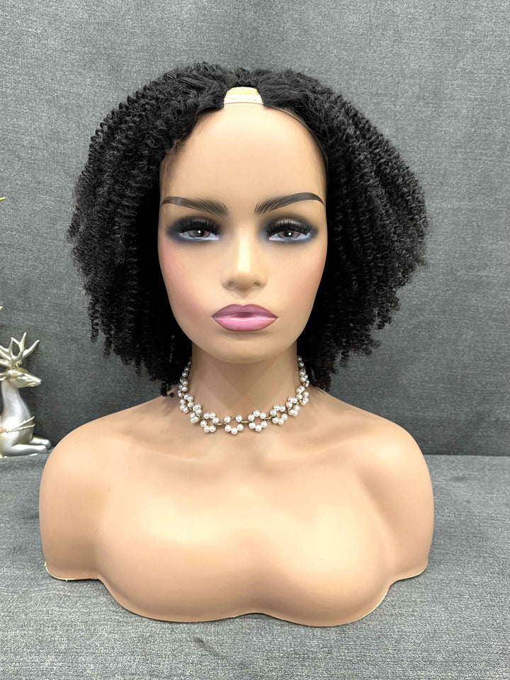 No Leave Out No Lace No Gel Afro Curly(4B-4C) V Part Wigs [VP02] - myqualityhair