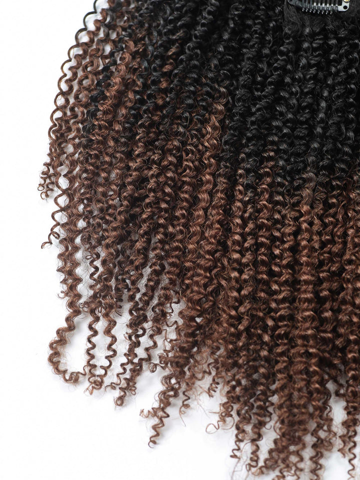 Ombre 1B/30 Afro Curly Clip Ins Virgin Human Hair [CI06] - myqualityhair