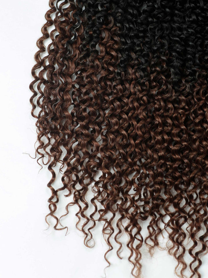 Ombre 1B/30 Kinky Curly Clip Ins Virgin Human Hair [CI08] - myqualityhair