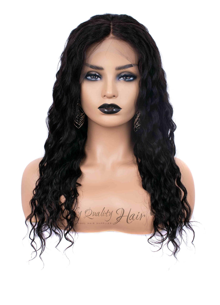 Sexy Loose Wave Pre-Plucked Glueless 360 Lace Frontal Wig Indian Virgin Hair [ILW17] - myqualityhair