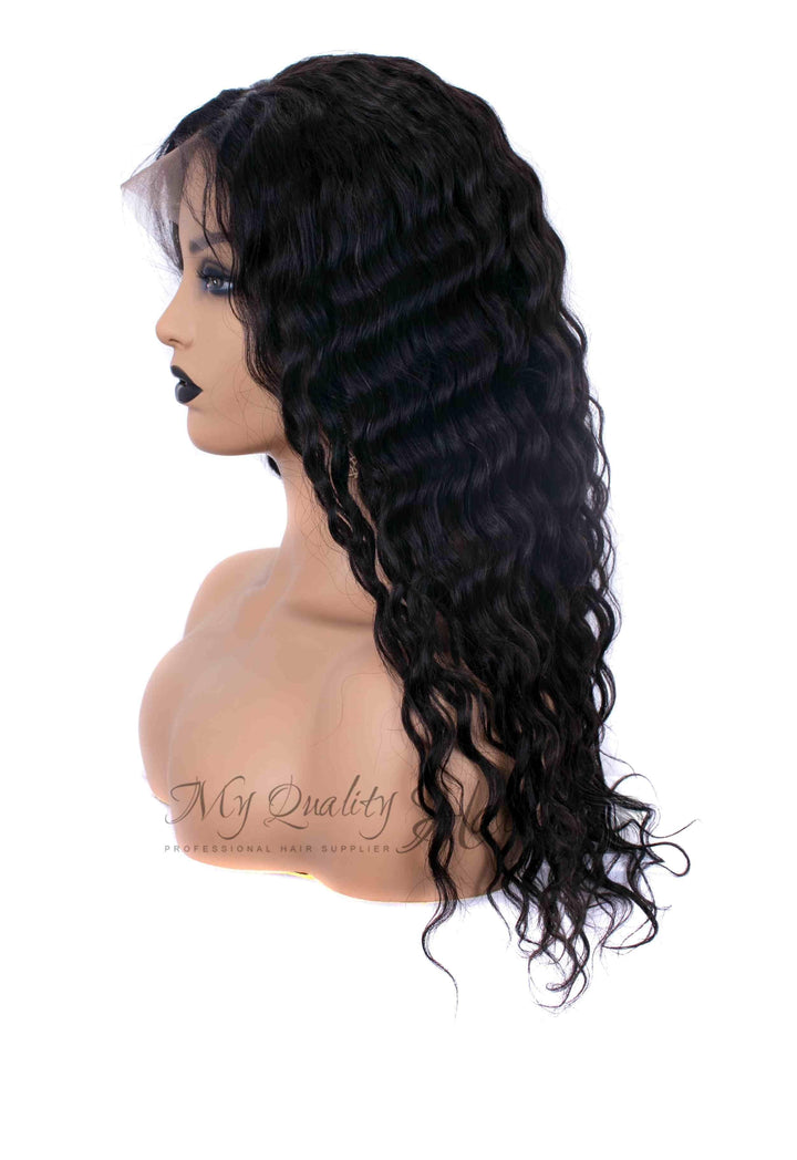 Sexy Loose Wave Pre-Plucked Glueless 360 Lace Frontal Wig Indian Virgin Hair [ILW17] - myqualityhair