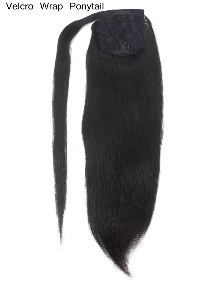 Silky Straight Ponytail Human Virgin Hair [P01] - myqualityhair