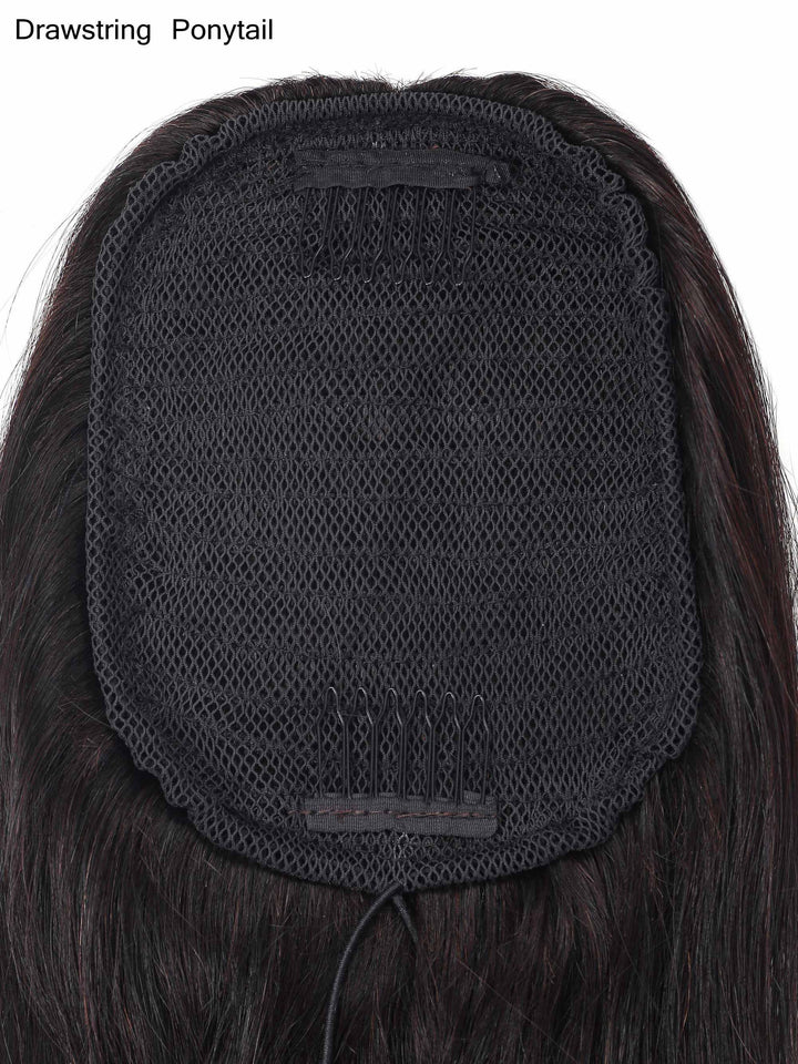 Silky Straight Ponytail Human Virgin Hair [P01] - myqualityhair