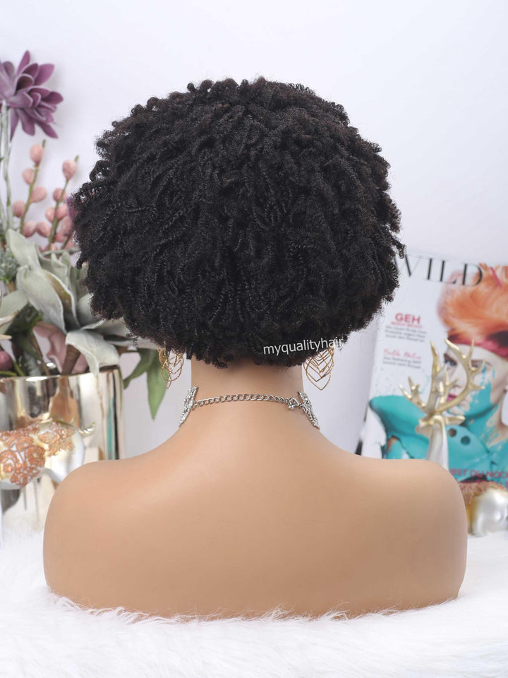 Tight Afro Headband Wig Virgin Human Hair Wigs [HW18] - myqualityhair