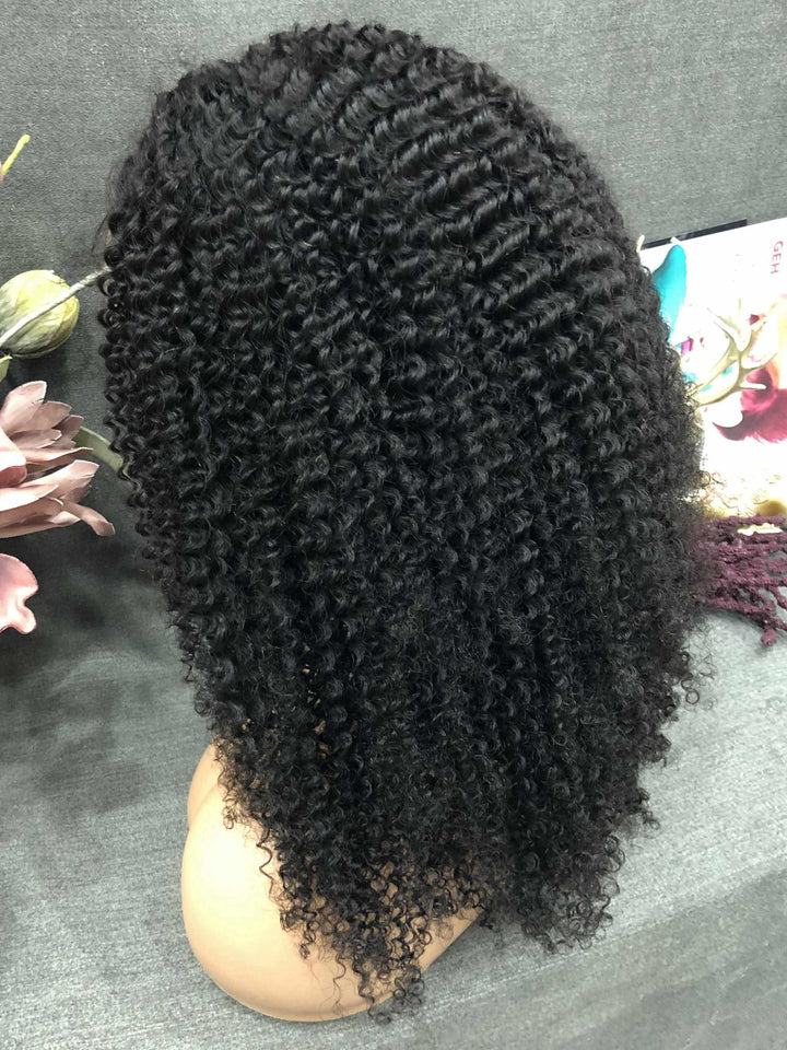 Upgraded!Clear Lace Clean Hairline Kinky Curly(3C-4A) 13X6 Undetectable Skin Melt HD Lace Front Wig [HD07] - myqualityhair