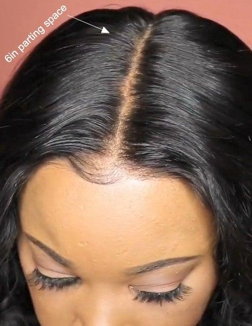 Upgraded!Clear Lace Clean Hairline Kinky Straight 13X6 Undetectable Skin Melt HD Lace Front Wig [HD08] - myqualityhair