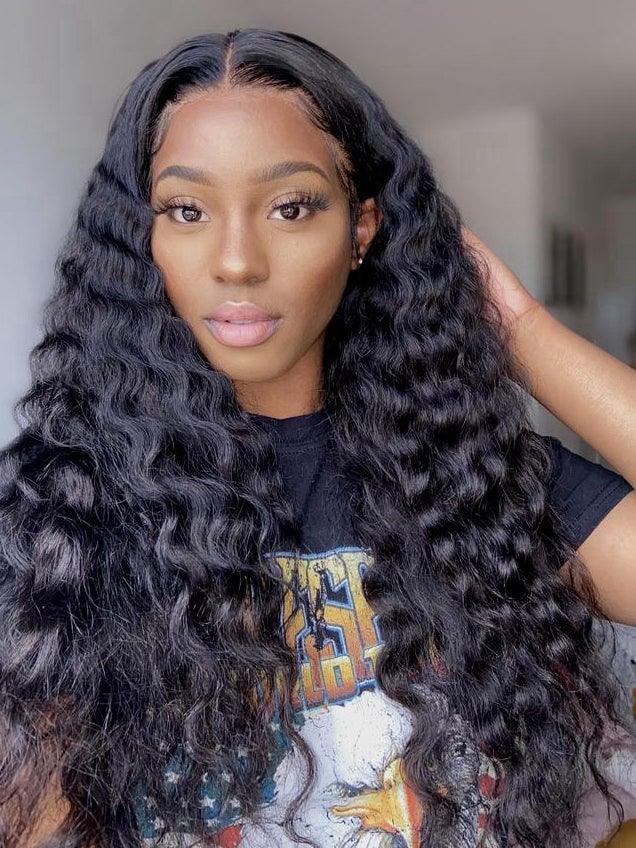 Upgraded!Clear Lace Clean Hairline Loose Wave 13X6 Undetectable Skin Melt HD Lace Front Wig [HD09] - myqualityhair