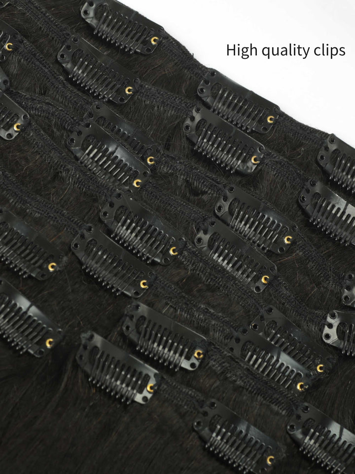 Yaki Straight Clip Ins Virgin Human Hair [CI04] - myqualityhair