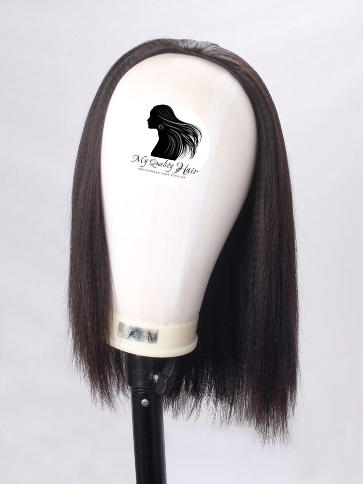 Yaki Straight Half Wig Human Virgin Hair [H04] - myqualityhair