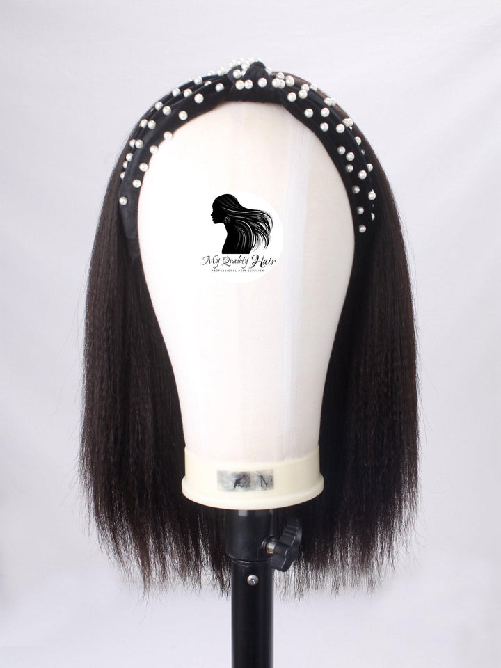 Yaki Straight Half Wig Human Virgin Hair [H04] - myqualityhair